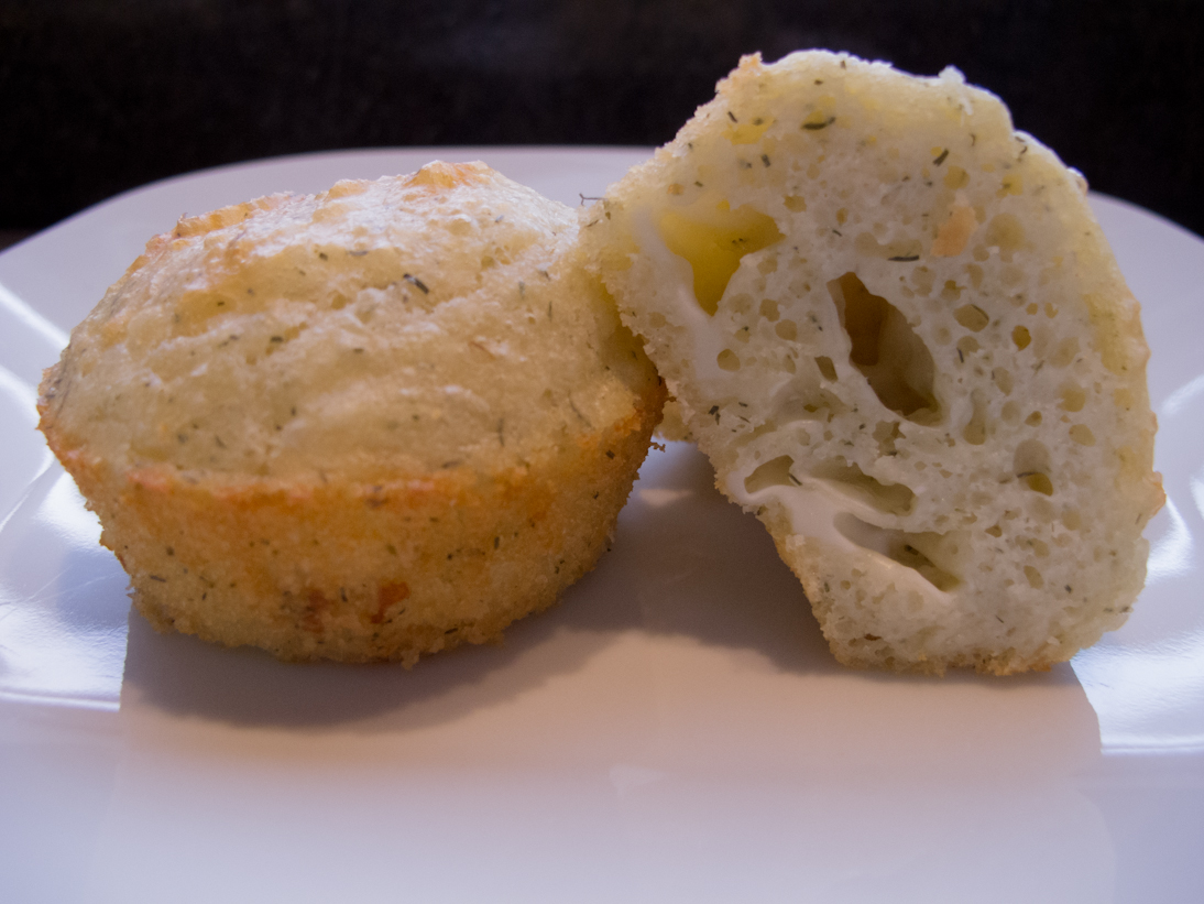 Havarti Dill Yeast Muffins