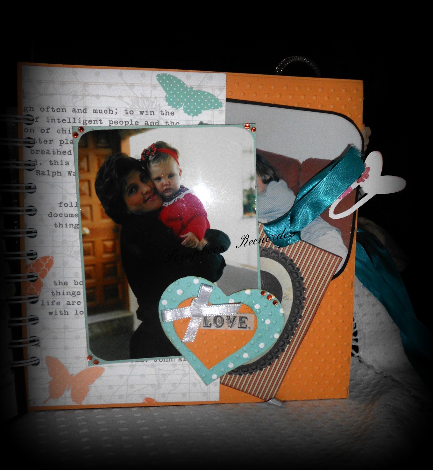 Scrapbook Recuerdos Album para mama scrapbook (de Fany para su madre)