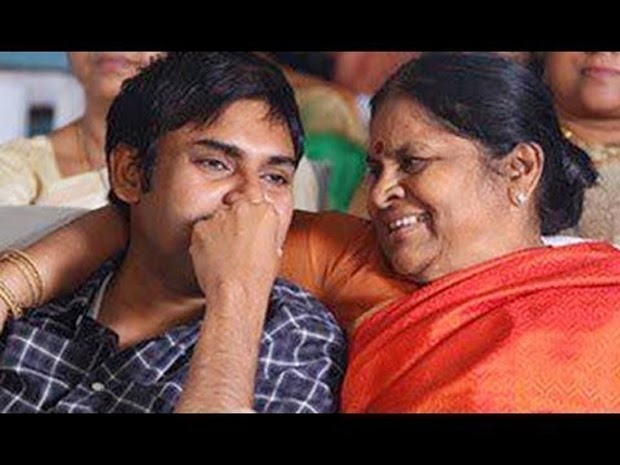 Mother with Pawan kalyan
