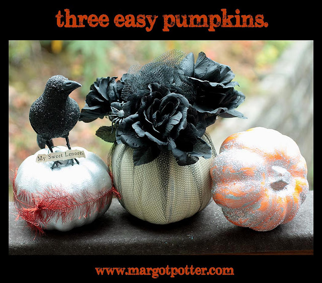 The Impatient Crafter DIY Three Easy Halloween Pumpkins