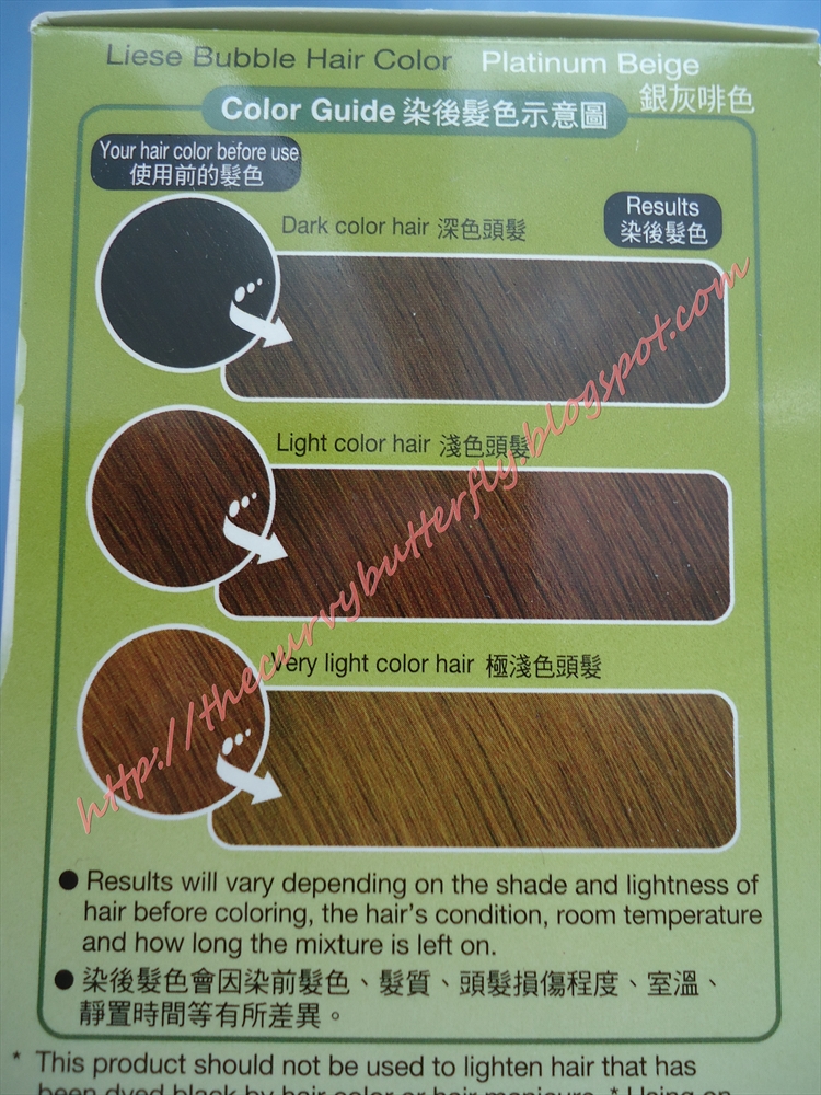 curvy ʚϊɞ butterfly review kao liese bubble hair dye in liese colour chart