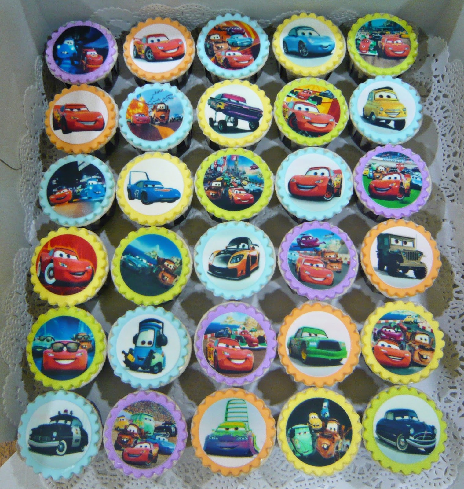 Jenn Cupcakes & Muffins Cars Image Cupcakes