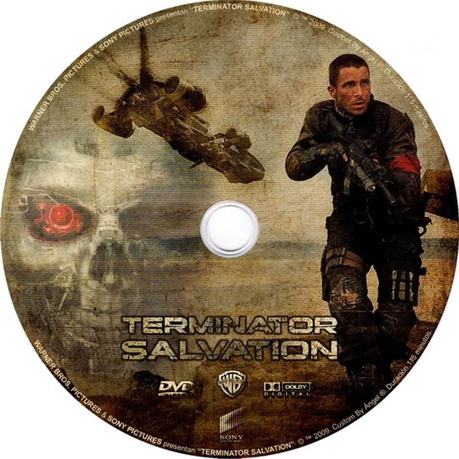 Terminator Salvation Movie DVD Label Art Terminator Salvation Movie DVD Label Art