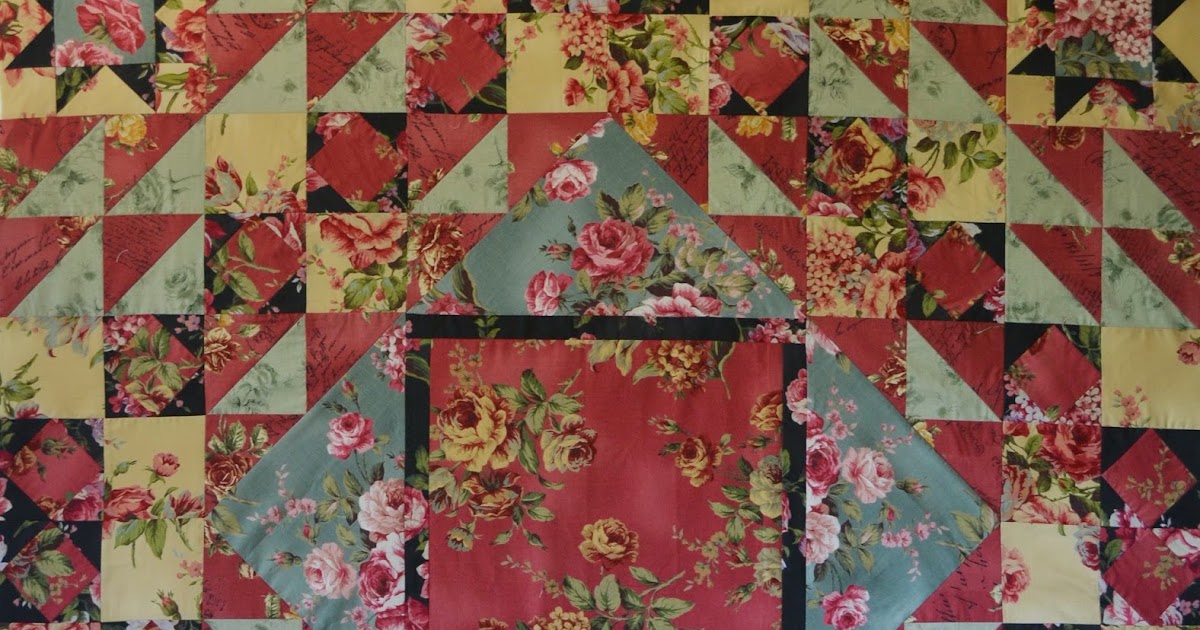 A Flimsy Done! (translation Quilt Top Finished!)