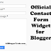 Official Contact Form Widget for Blogger