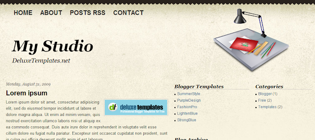 Template para Blogger My Studio My studio - Template para Blogger