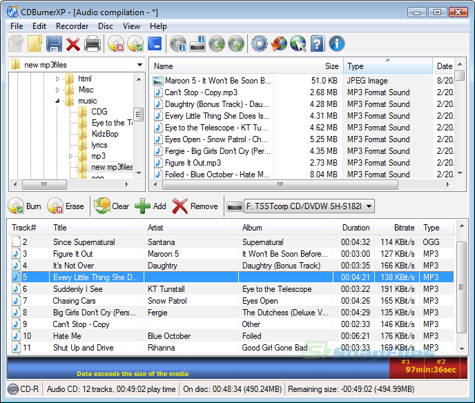 PC & Music TechnoGeek CDBurnerXP Free Audio CD Burn Program