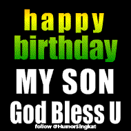 Happy Birthday To My Son Gif Images