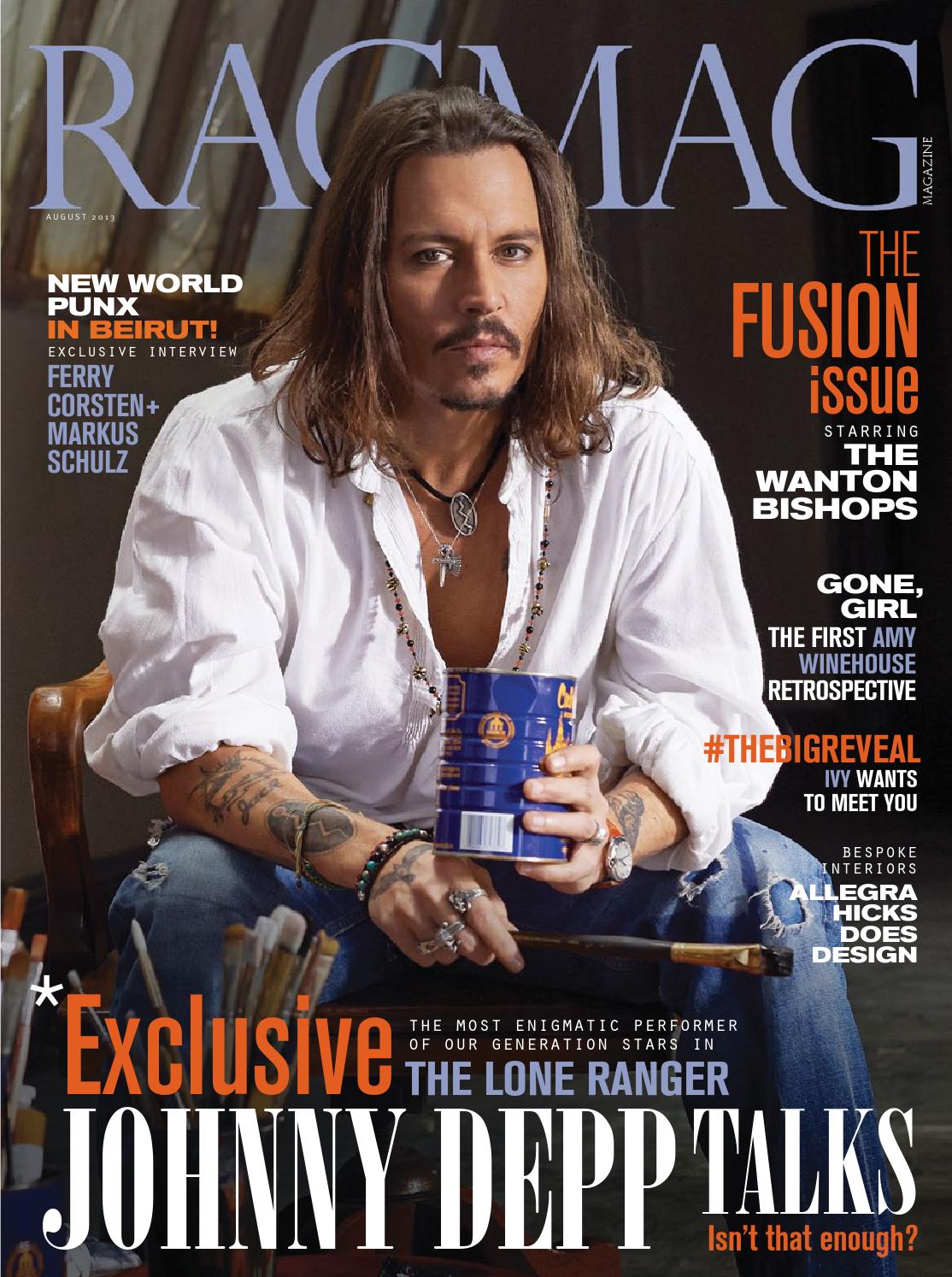 Celebrity-interviews-library: Johnny Depp in Ragmag, August 2013