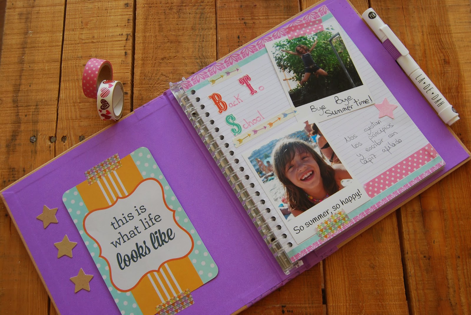 So Sunny smash scrapbook DIY álbum diario