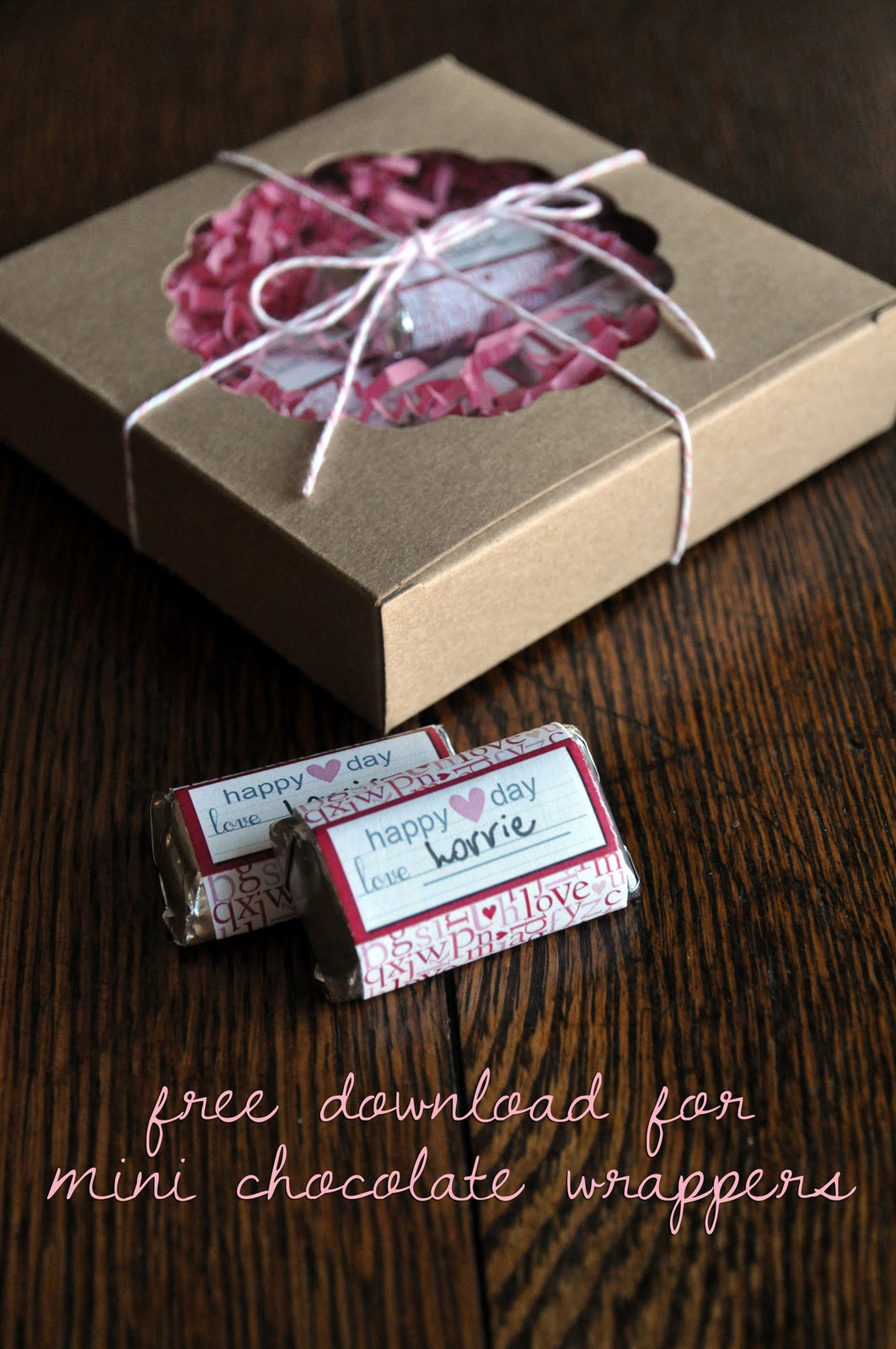 the creative bag blog {mini} Chocolate Bar Wrapper download just in
