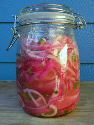 glass jar of peruvian salsa criolla