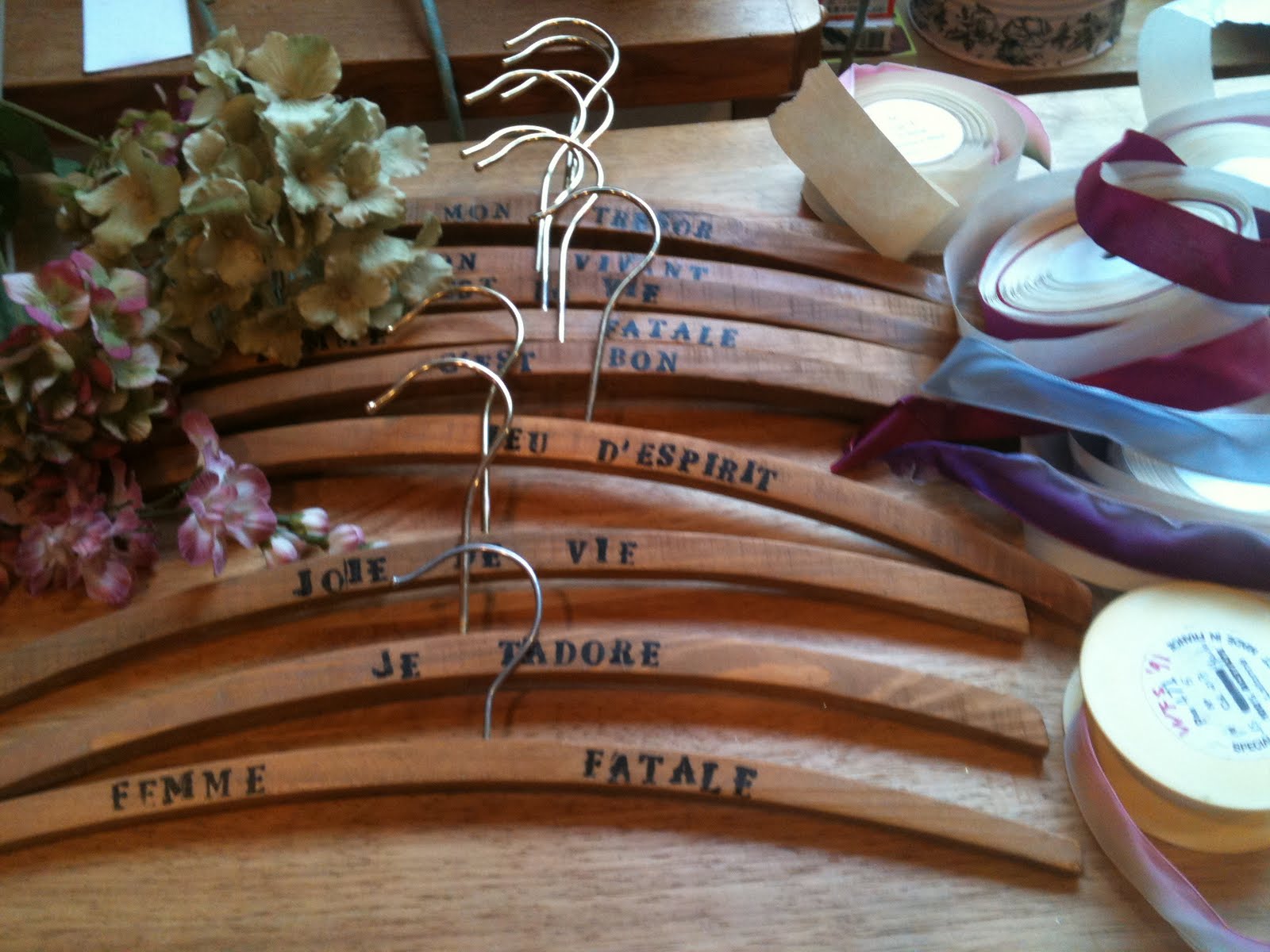 Over the Top Decorative Wooden Clothes Hangers