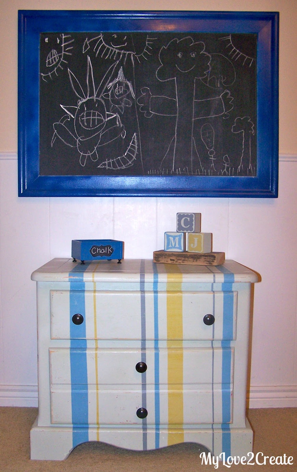 An unwanted frame into a much loved Chalkboard My Love 2 Create