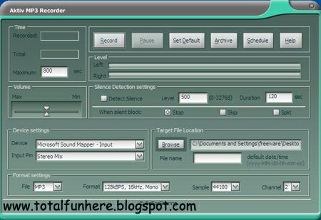 recorder audio mp3 aktiv radio streaming software recording program digital stream internet softwares