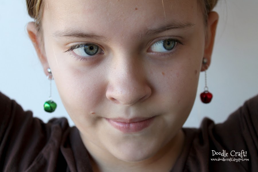 Doodlecraft Jingle Bell Earrings!