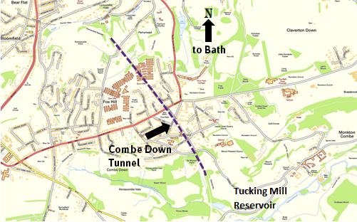 Combe Down Tunnel Map Bath And Beyond: 2 June 2013: Combe Down Tunnel And Tucking Mill