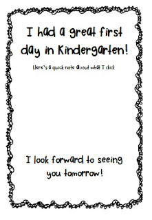photo of: First Day of Kindergarten FREEBIE via PreK+K Sharing from Simply Kinders
