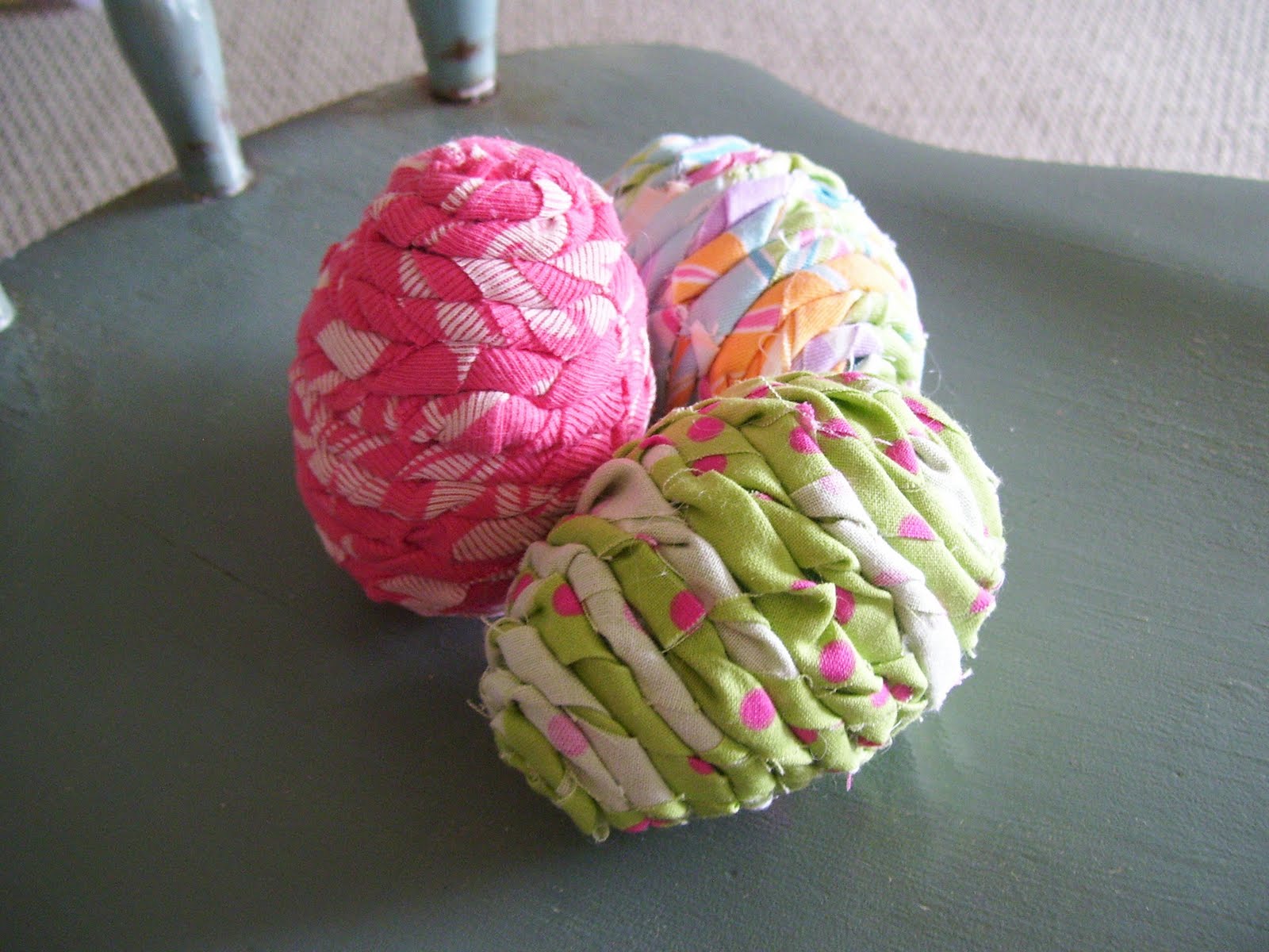 A Lil Bird told me... One Dollar Wednesday...fabric covered Easter eggs