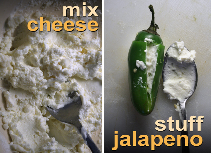 The 99 Cent Chef Turkey Bacon Wrapped Jalapenos with Cheese