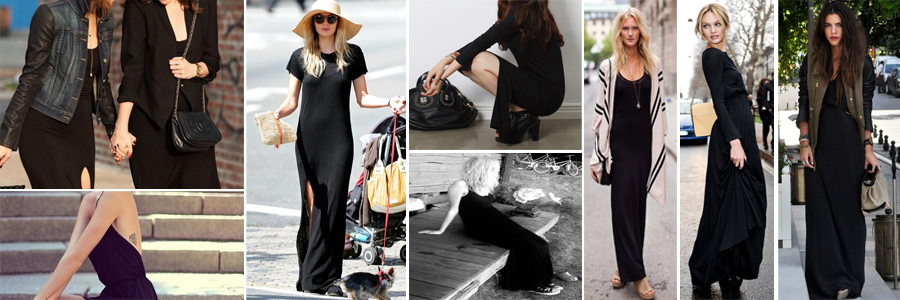 vestito lungo e converse