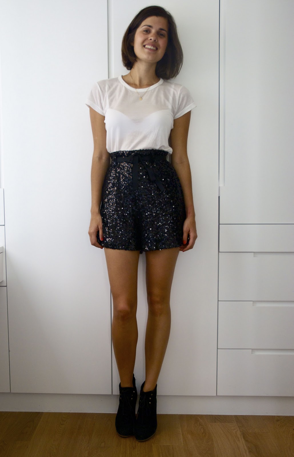 Handmade Sequin Shorts A Pair & A Spare