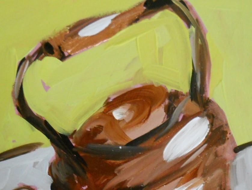 angela moulton's painting a day bright copper kettles