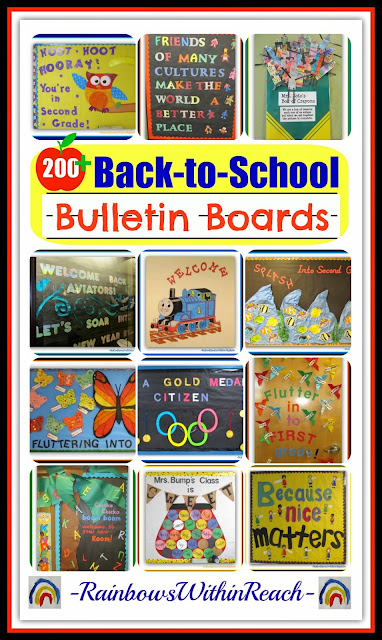 THE Collection of over 200 Back-to-School Bulletin Boards at RainbowsWithinReach