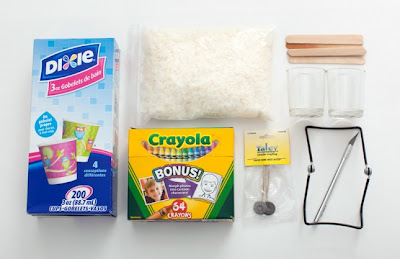 Crea tus propias velas con crayones con diseño color block Crea tus propias velas con crayones con diseño color block