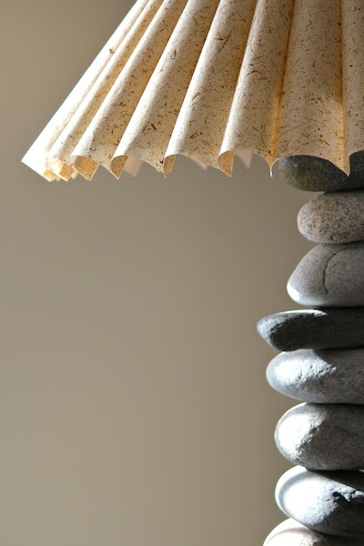 stacked stone lamp base