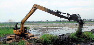 Foto Foto Waduk Pluit Dalam Proses Perbaikan