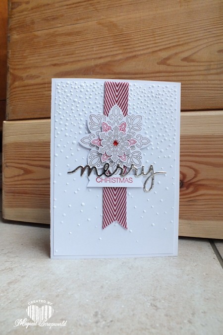 Magical Scrapworld: kerstkaarten challenge, dag 27 merry Christmas