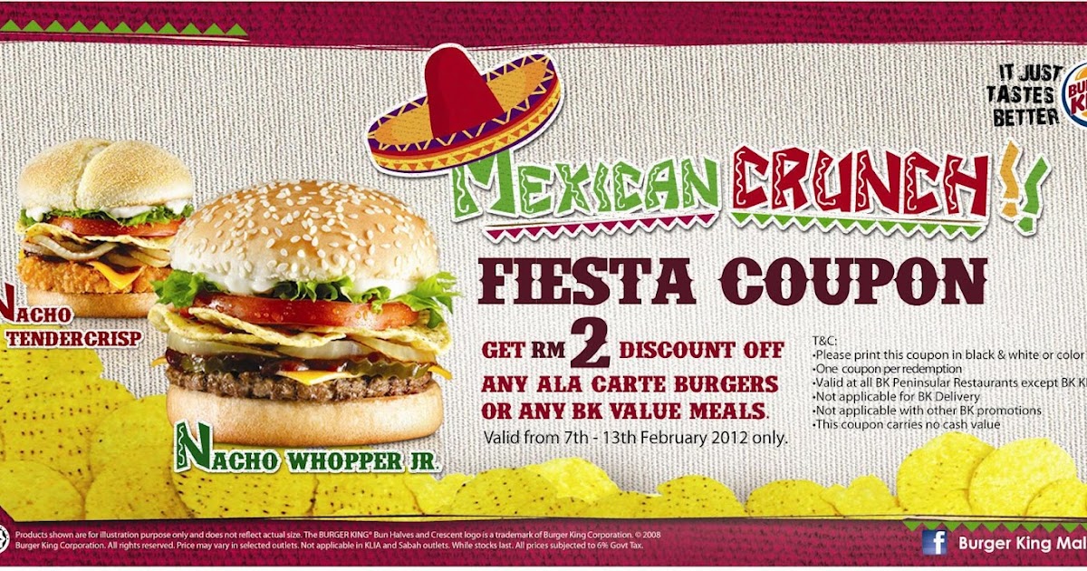 Burger King Mexican Crunch Fiesta Coupon