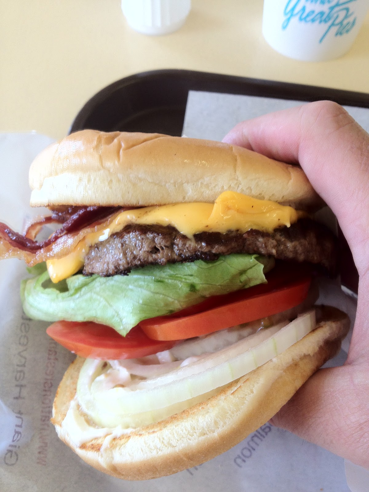 A Burger a Day A Giant with bacon and Cheese at Nation's Giant