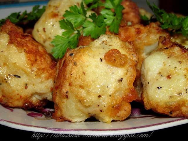 Цветная капуста в сырном кляре