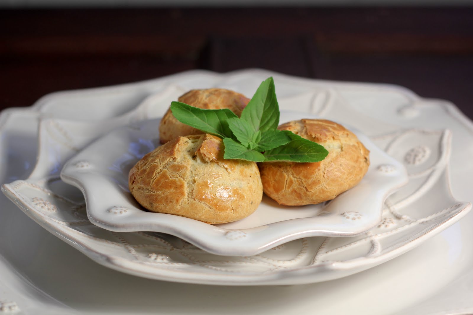 Blue Cheese Gougères That Skinny Chick Can Bake