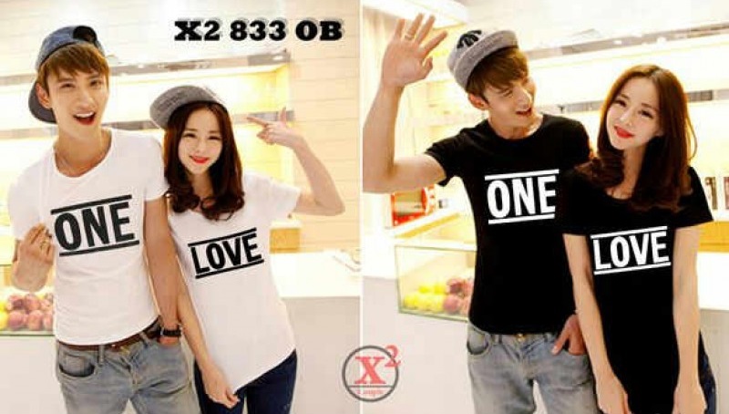 Jual Kaos OB One Love Couple Online Murah di Jakarta Lengan Pendek Trendy Jual Kaos OB One Love Couple Online Murah di Jakarta Lengan Pendek Trendy