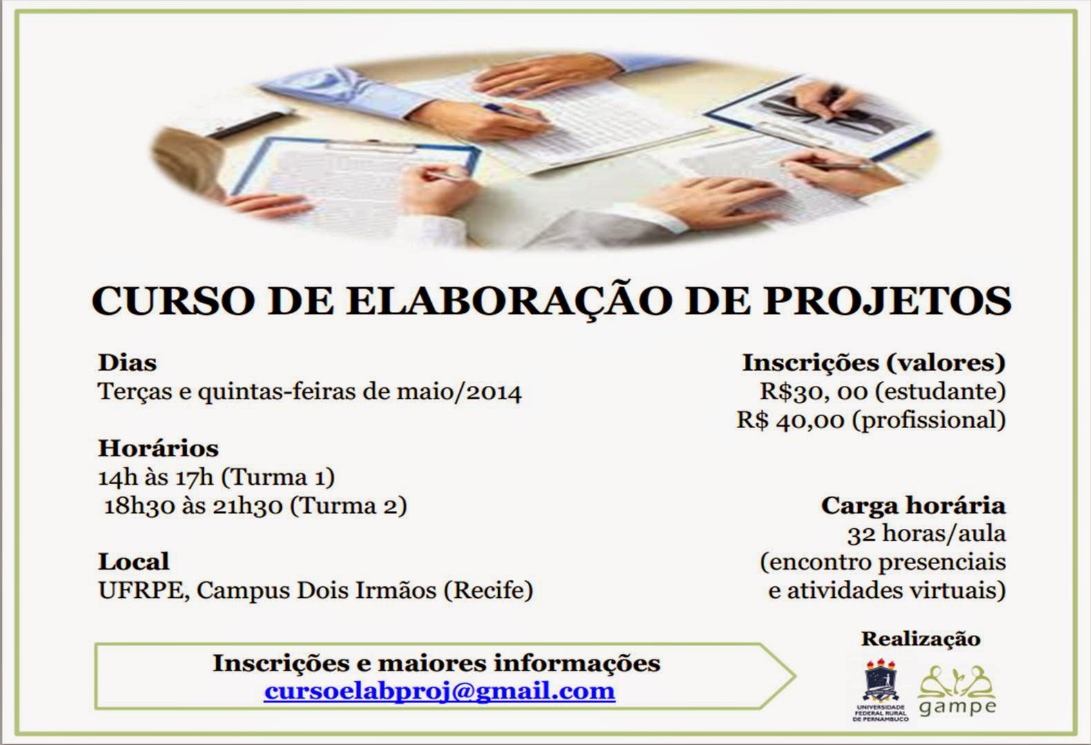 Curso de elaboracao de projetos sociais