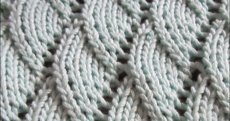 Overlapping Waves Knitting Stitch Patterns