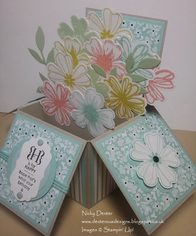 Dexterous Designs Stampin' Up! Uk Flower Shop Card in a Box