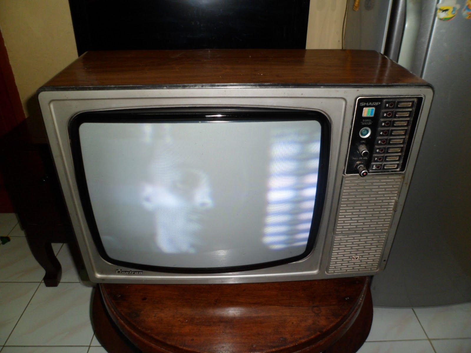 Antique Sanse Dan TV WARNA JADUL SHARP TELEVISI WARNA SOLID STATE 17
