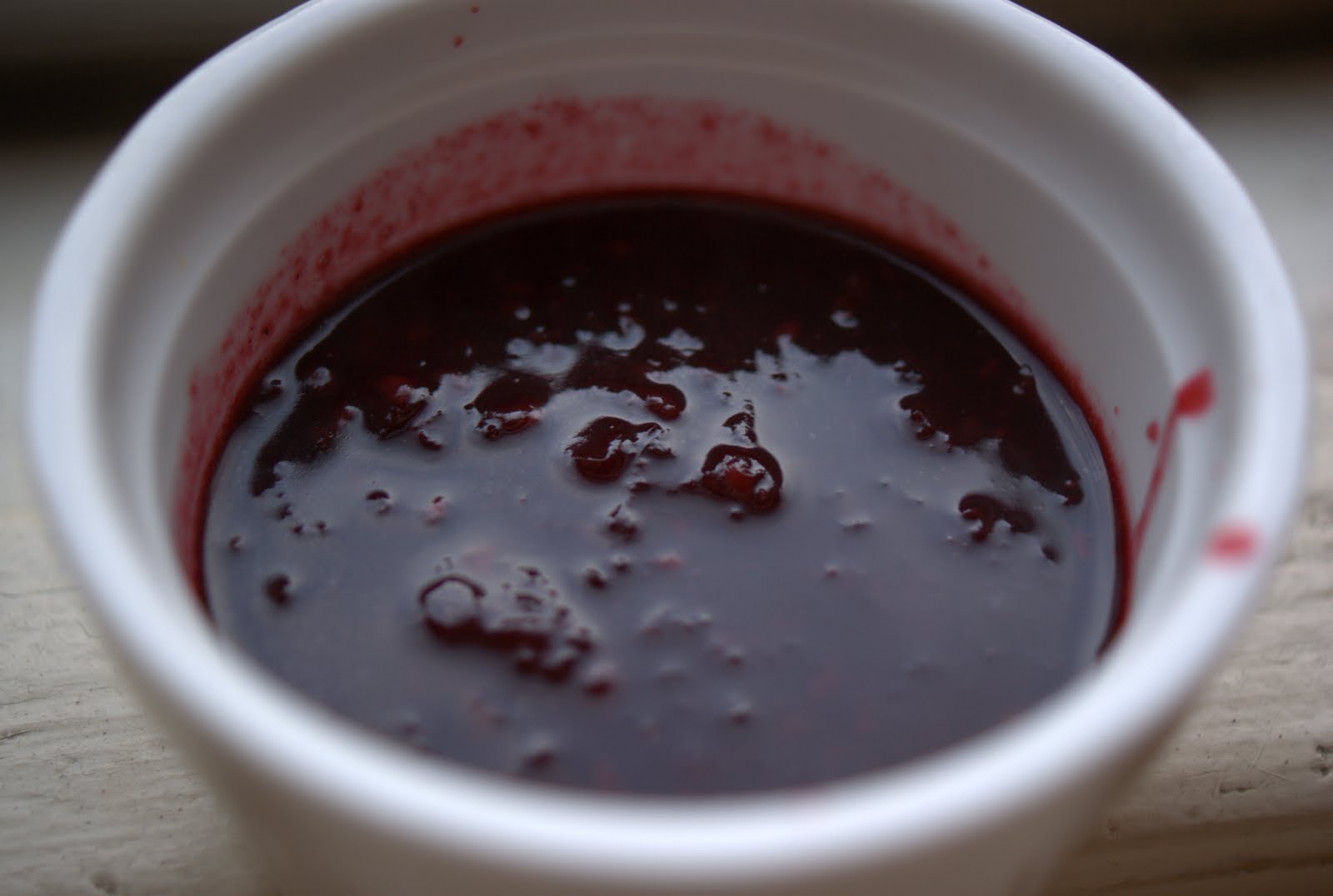 Soused Blueberries Blackberry Red Wine Sauce