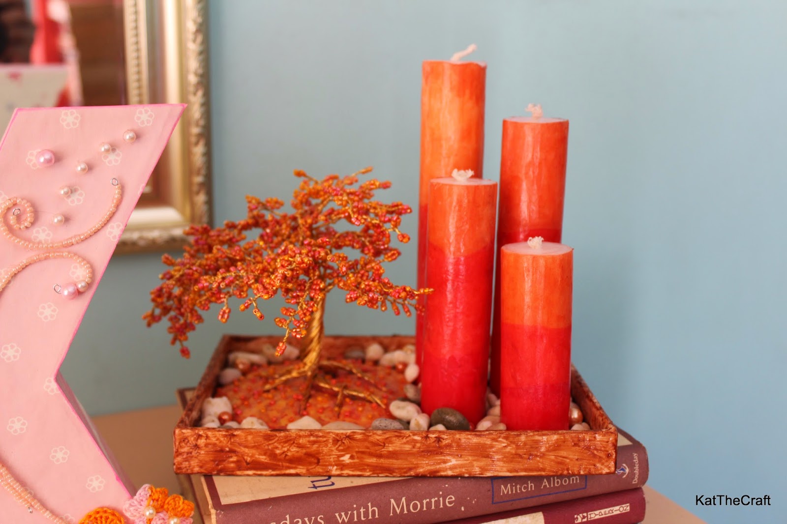 So Many Things to Do, So Little Time DIY Decorative Candle Tray Set