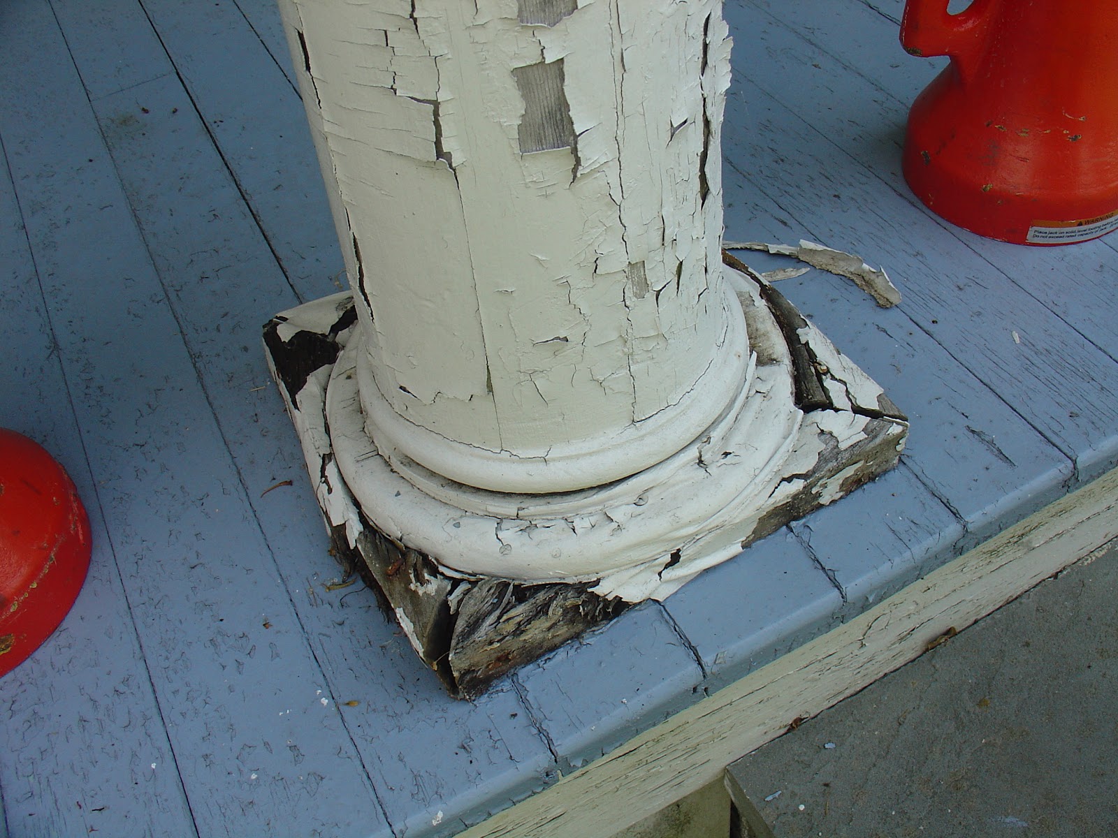 Life at Pugsley It's raining time to replace porch column bases
