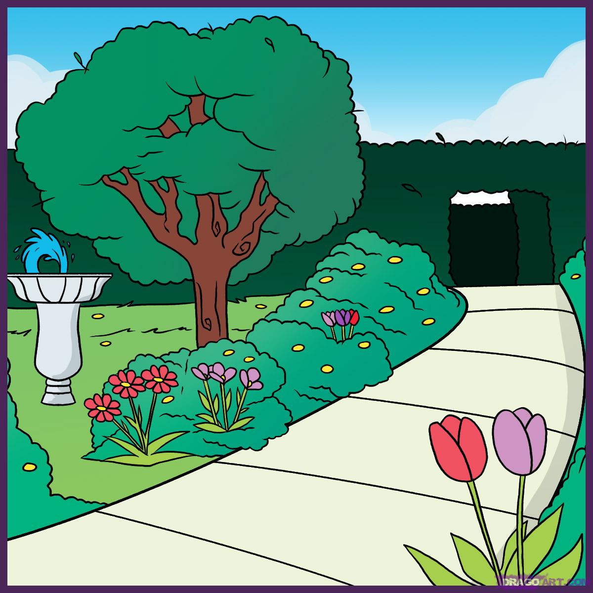 Drawing Of Garden | drawing pictures of garden drawing pictures Drawing Of Garden | drawing pictures of garden drawing pictures