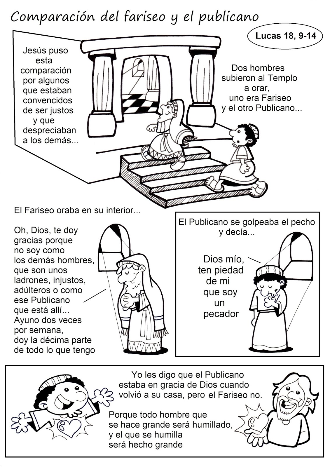 La Catequesis (El blog de Sandra): Recursos Catequesis el fariseo y el