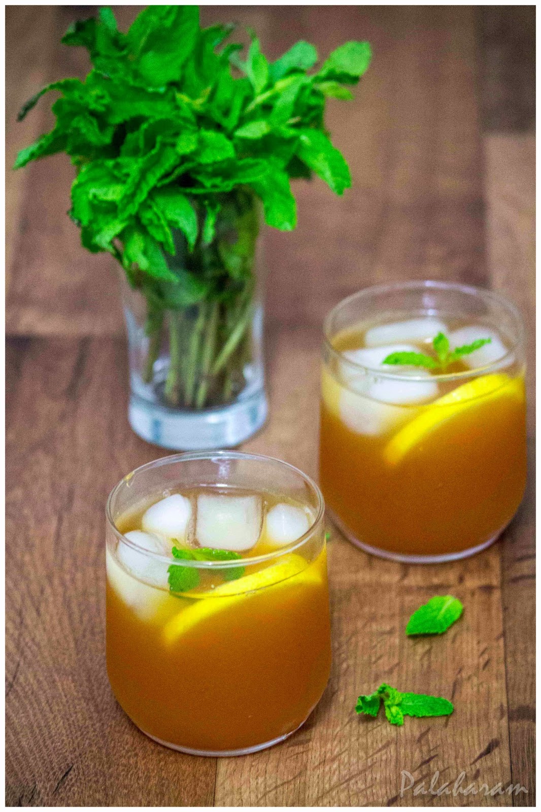 Palaharam Iced Lemon Tea A substitute for hot tea for this boiling