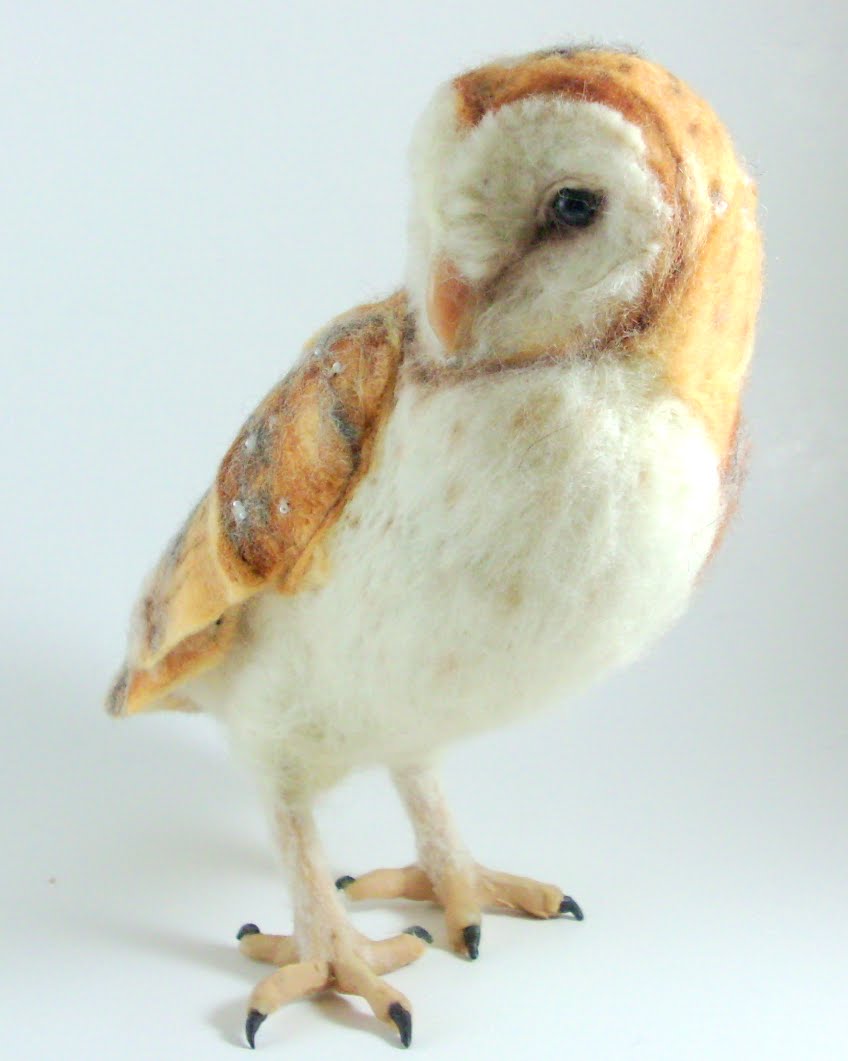 Needle Felted Art By Robin Joy Andreae Stella The Barn Owl