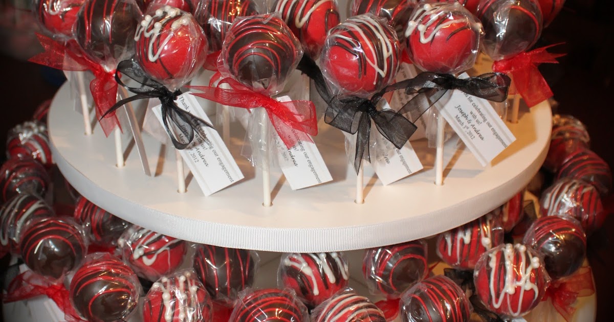 The Cake Bomb Cake Pops For All Occasions Red/black theme for