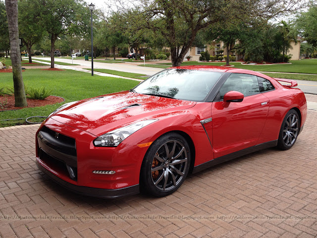 Red Nissan GT-R 2013